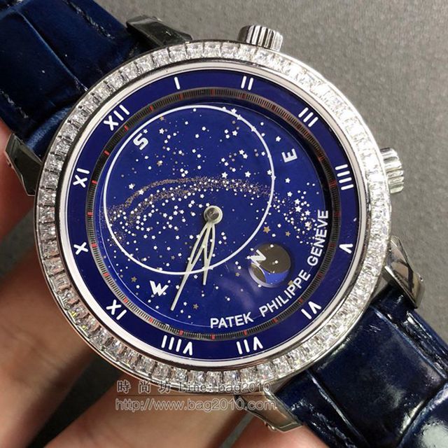 PATEK PHILIPPE手錶 星空5102天月款日內瓦蒼穹系列 百達翡麗機械表 百達翡麗高端男表  hds1096